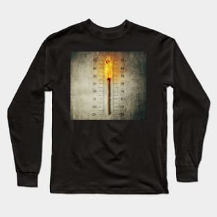 burning match thermometer Long Sleeve T-Shirt